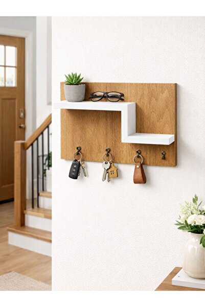 Kale tasarım Duvara Monte Anahtarlık Duvara Monte Askılık Ahşap Anahtarlık ve...