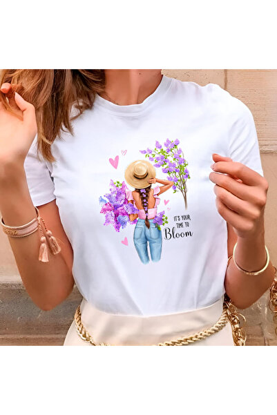 Kartier Tricou Dama Alb Lilac Whispers