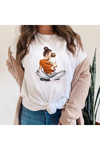 Kartier Tricou Dama Alb Mom And Baby Boy