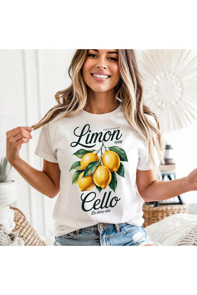 Kartier Tricou Dama Alb Limon-Cello