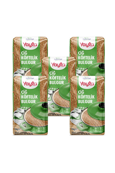 Yayla Çiğ Köftelik Bulgur 1 kg x5