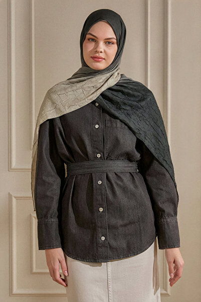 SilkTouch Gold Degrade Desen Kraş Şal