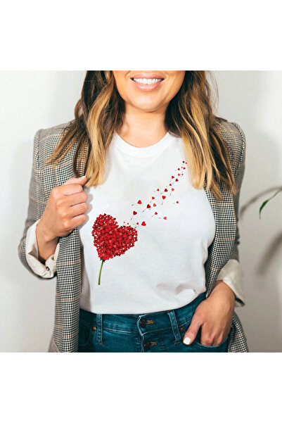 Kartier Tricou Dama Alb Dandelion Heart