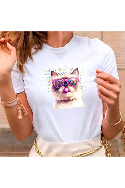 Kartier Tricou Dama Alb Bubble gum