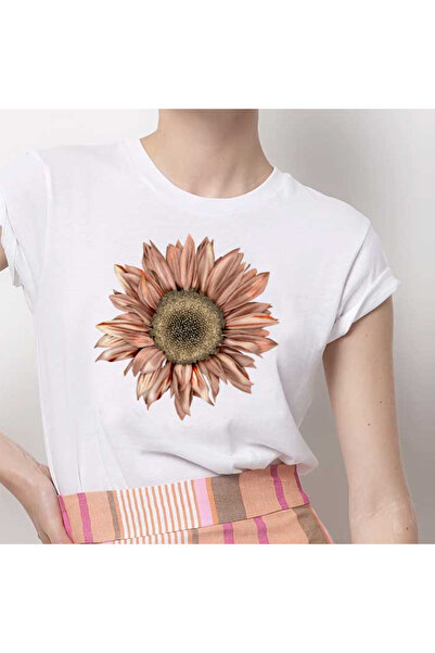 Kartier Tricou Dama Alb Sunflower