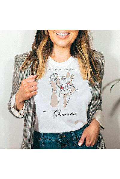 Kartier Tricou Dama Alb Just Give Yourself