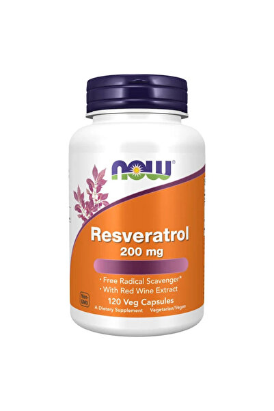 Now RESVERATROL 200MG CAPS 120S