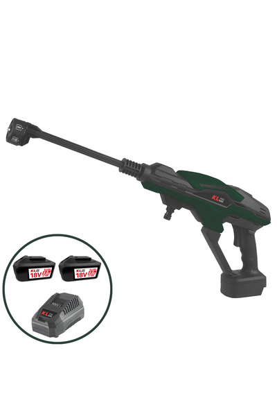 KLPRO KLY18B-80 18V/8Ah 55 Bar Çift Akülü Şarjlı Yıkama Makinesi