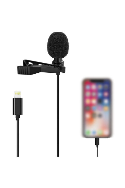 XTRIKE ME Lightning Yaka Mikrofonu Vlog Youtube Ses Kayıt Mikrofonu Telefon M...