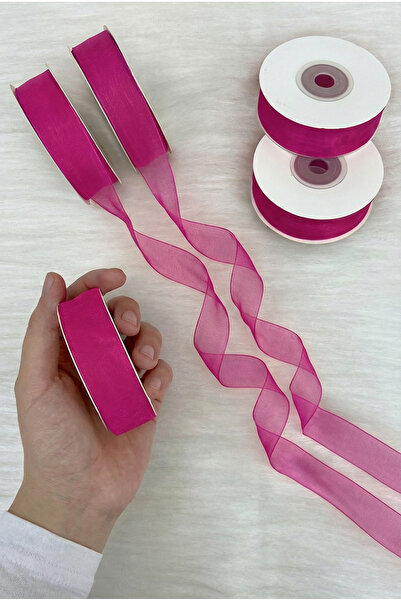 ZEYMERADE Organza Tulle Ribbon 2 cm 22 Meters, Bride, Bundle, Engagement, Dow...