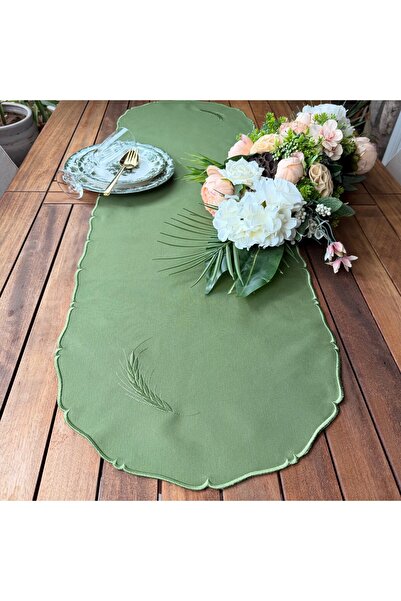 Hane7 Buğday Nakışlı Runner