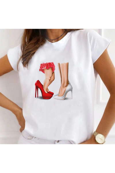 Kartier Mom And Girl White Women's T-Shirt