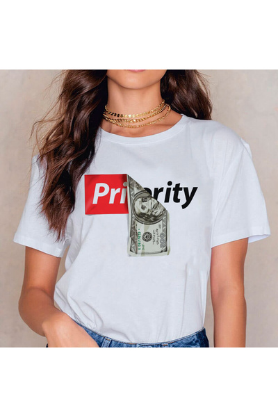 Kartier Women's White Priority T-Shirt