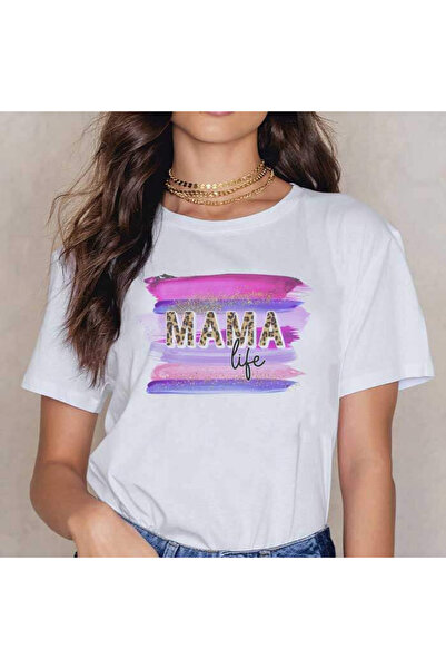 Kartier Tricou Dama Alb Mama Life