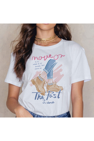 Kartier The Past Is Done Women's White T-Shirt