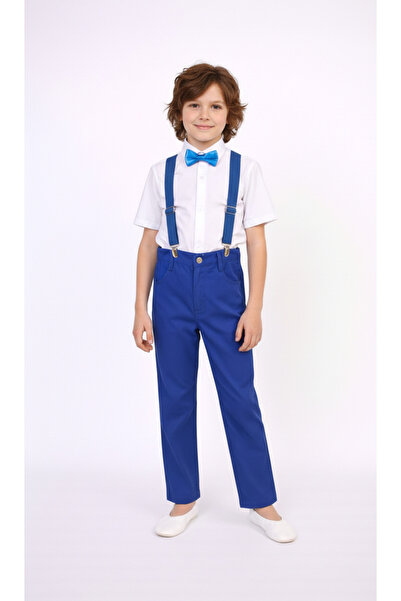 NACAR STORE Boy's Pants, Short-Sleeved Shirt and Bow Tie Suspender Set 23 Apr...