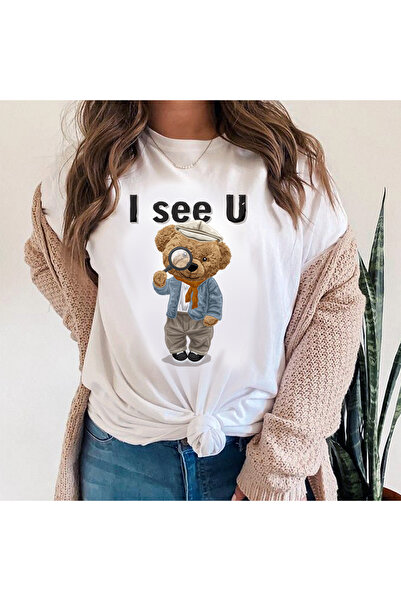 Kartier Tricou Dama Alb I See U