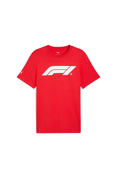 Puma F1 Ess Logo Tee 180g Men's Casual T-Shirt 63326403 Red