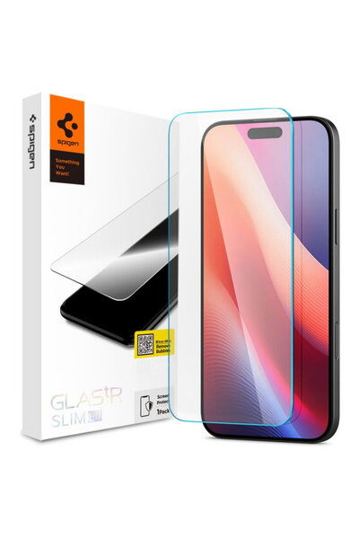 Spigen Protector de ecran pentru iPhone 15 / 16 - Glas.tR Slim - Transparent