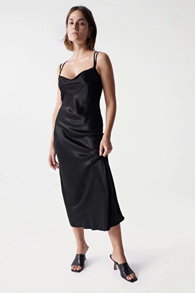 Salsa Jeans Satin-look midi dress