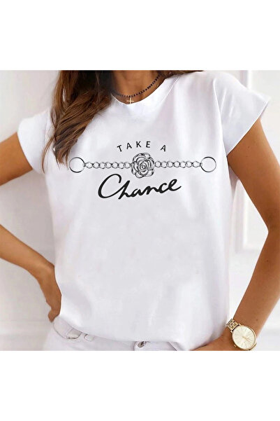 Kartier Tricou Dama Alb Take A Chance