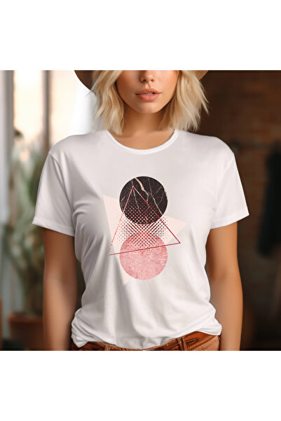 Kartier Tricou Dama Alb Neutral Shapes