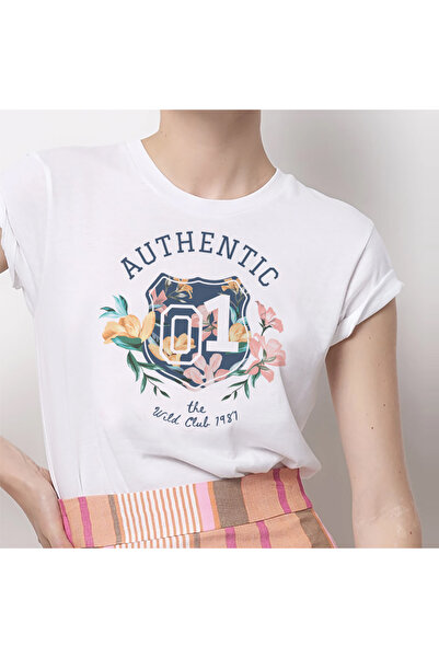 Kartier Tricou Dama Alb Wild Club