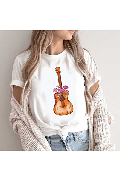 Kartier Tricou Dama Alb Flower Quitar