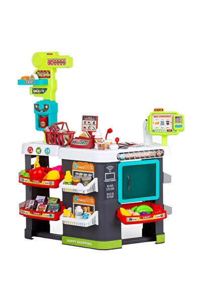 Chipolino Set jucarie Supermarket 87 cm cu lumini, sunete si 81 accesorii
