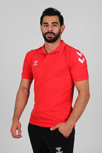 hummel Armin Pamuklu Polo Yaka Tişört – Nefes Alabilir %100 Pamuk, Spor-Şık Stil