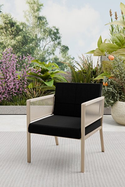 Wood House ARMA KOLTUK TEKLİ (capuccino-siyah)