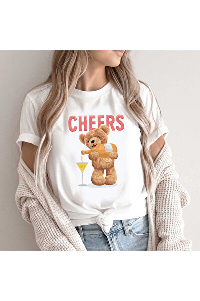 Kartier Tricou Dama Alb Cheers