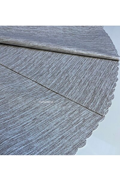 DERYA Thick Fiber Backing Non-Slip Plain Weave Fabric Pattern Wipeable Round ...