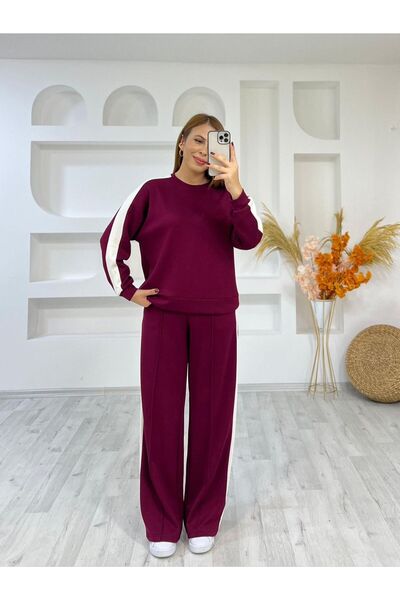 Trendingsize Modal Textured Striped Suit