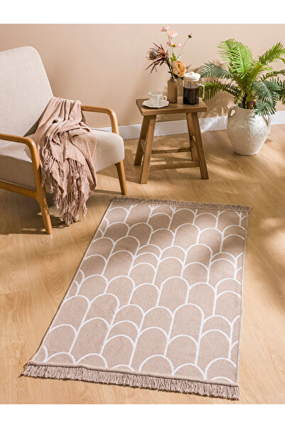 LC Waikiki ESVAB • Modern & Seçkin İşlemeli Püsküllü Halı 80x140 cm