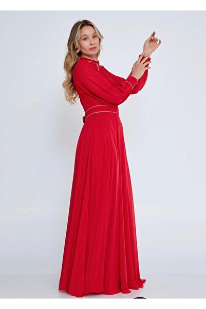OEM Vefastyle- See-line, long dress, red with veil