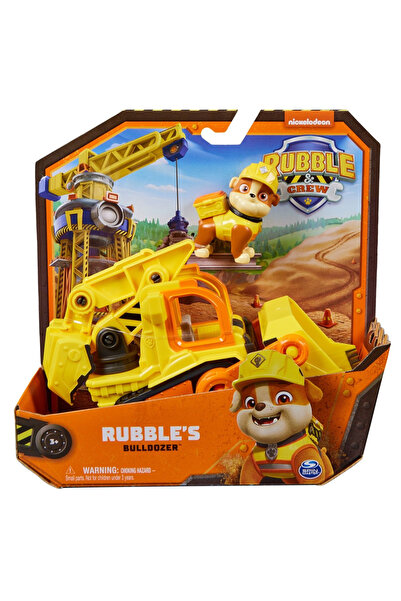 Spin Master Games Patrula catelusilor rubble si echipa vehicule de baza buldo...