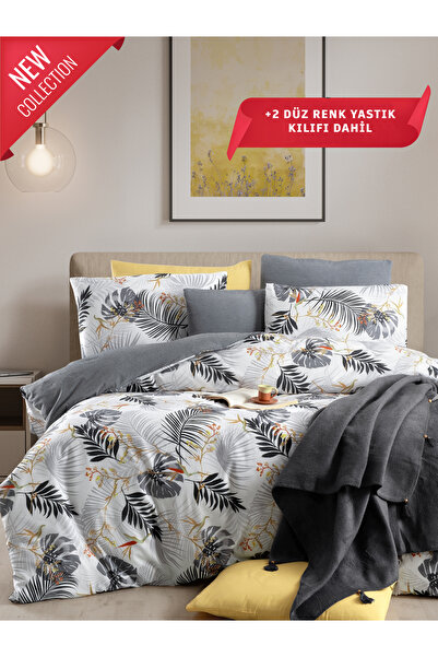 MYSTORY HOME COLLECTION Dvostruki set navlaka za poplun sa 4 jastuka Montera ...