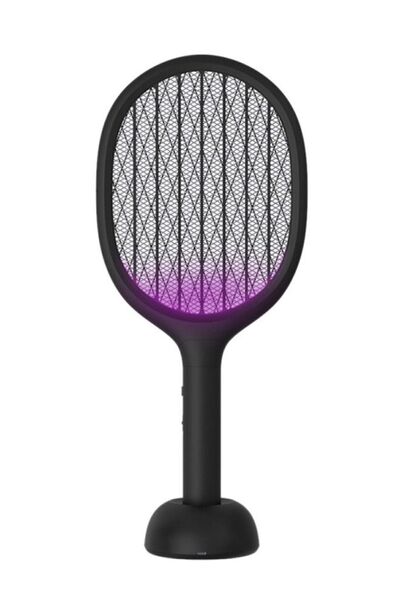 Arabest مصيدة ناموس كهربائية، مضرب حشرات قابل للشحن بشبكة من 5 طبقات لغرفة ال...