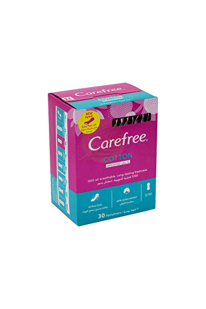 Carefree Carefree Cotton Feminine Sanitary Pads 30 Count
