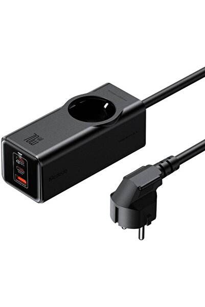 Mcdodo GaN Extension CH-4620 EU 70W, 2x USB-C, 1x USB, black