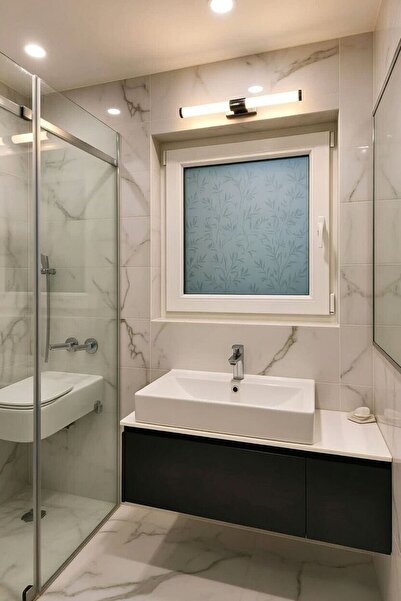 şekerdecorium PVC Beyaz WC & Banyo Penceresi (50*50) – Nem ve Küfe Dayanıklı