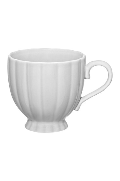 Ambition Curly footed cup, porcelain, 250 ml, Grey
