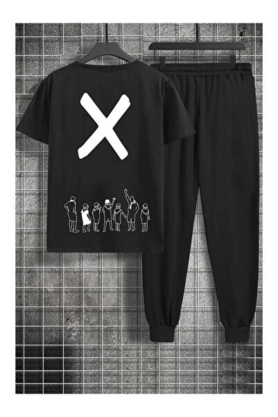 PENTHİLUS Unisex Panama Printed Bottom Top Set