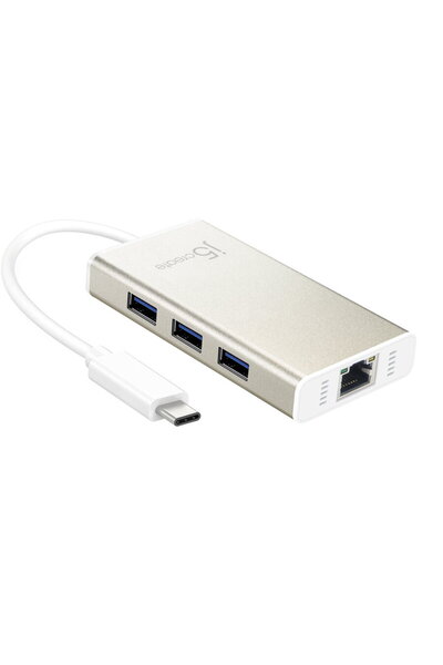 j5create HUB MULTIPLU USB-C GIGABIT/ETHERNET / USB 3.1