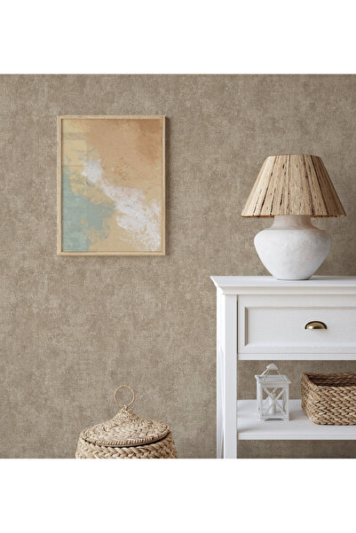 Adawall MUSE Koleksiyonu 25105-4 Koyu Bej Textile Dokulu Duvar Kağıdı