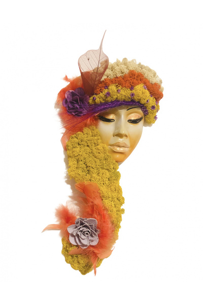 Eventissimi Aranjament floral, 37 cm, licheni stabilizați, plante uscate, vas...