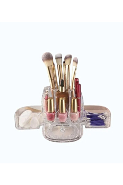 OEM 360° Rotating Cosmetic Organizer, Transparent Acrylic, Multi-Compartment,...