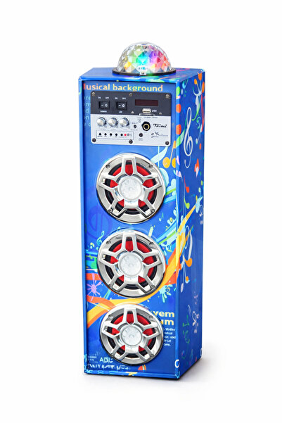 Taimi مكبر صوت محمول مزود بثلاثة مكبرات صوت عالية الجودة، وإضاءة ديسكو متعددة...