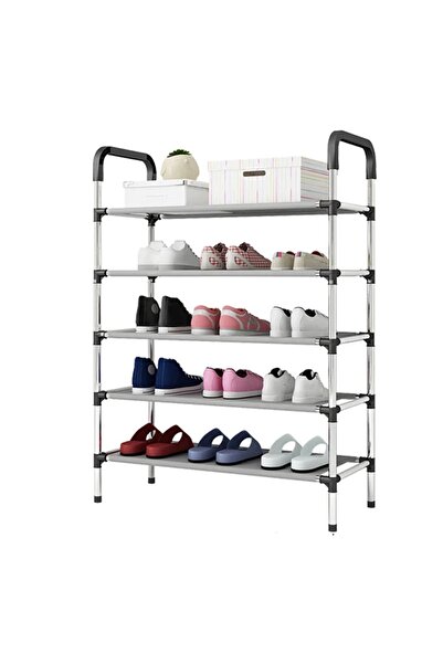 ZanaCasei Shoe rack with 5 shoe shelves, Shoe rack, Capacity of 15 pairs of s...